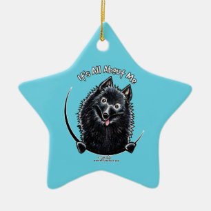 Schipperke IAAM Julgransprydnad Keramik