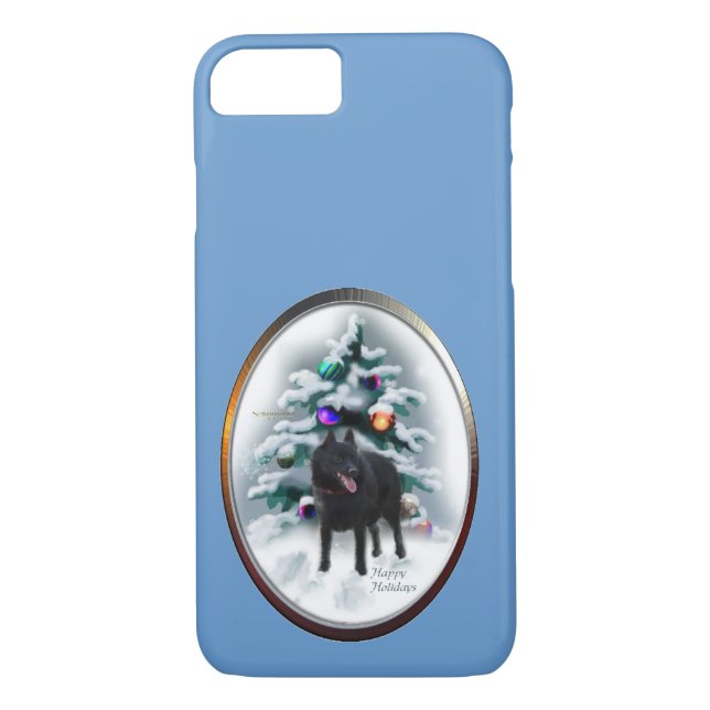 Schipperke jul Case-Mate iPhone skal (Baksida)