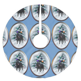 Schipperke jul julgransmatta borstad polyester