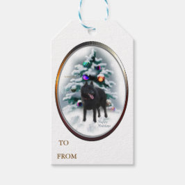 Schipperke jul presentetikett