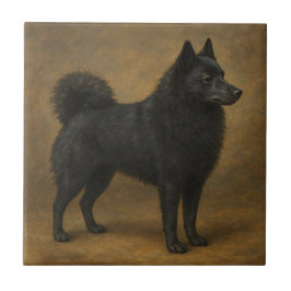 Schipperke Kakelplatta