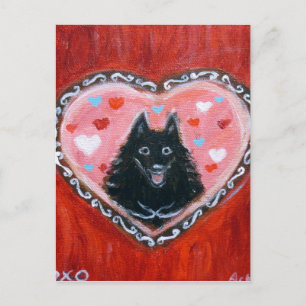 Schipperke Kärlek Heart Vykort