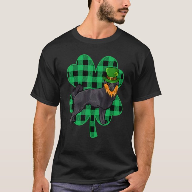Schipperke Leprechaun St Patricks Day Lucky C T Shirt (Framsida)