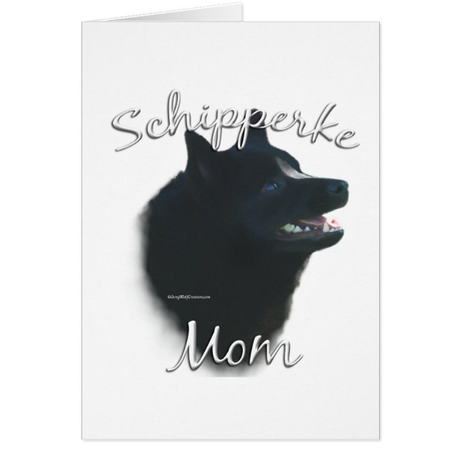 Schipperke Mamma 2 Hälsningskort (Framsidan)