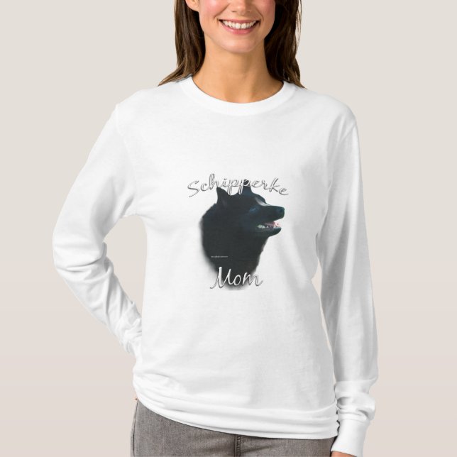 Schipperke Mamma 2 T Shirt (Framsida)
