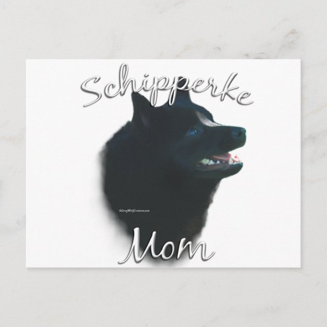 Schipperke Mamma 2 Vykort (Framsida)