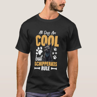 Schipperke Mamma Hund Enthusiast Djurälskare Schip T Shirt