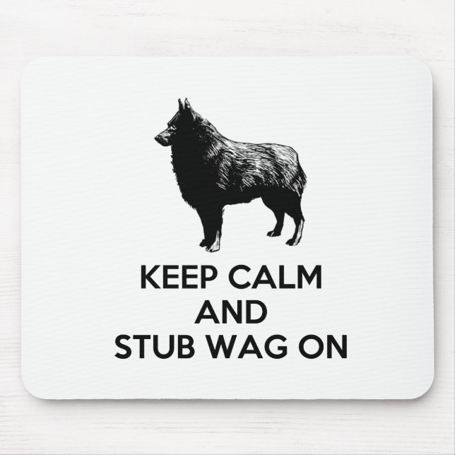 Schipperke Mousepad Musmatta (Framsidan)