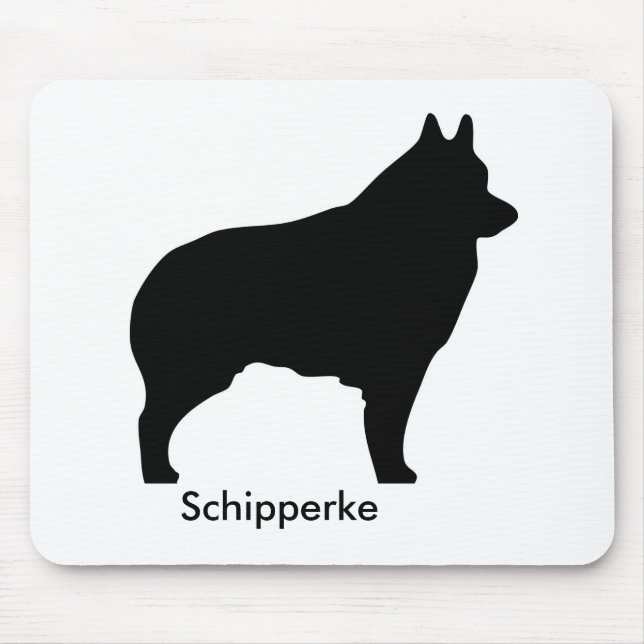 Schipperke Mousepad Musmatta (Framsidan)
