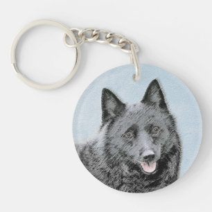 Schipperke Painting - Cute Original Hund Art