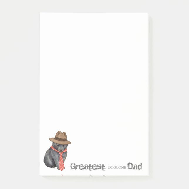 Schipperke Pappa Post-it Block (Framsida)