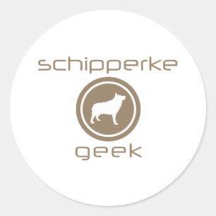 Schipperke Runt Klistermärke