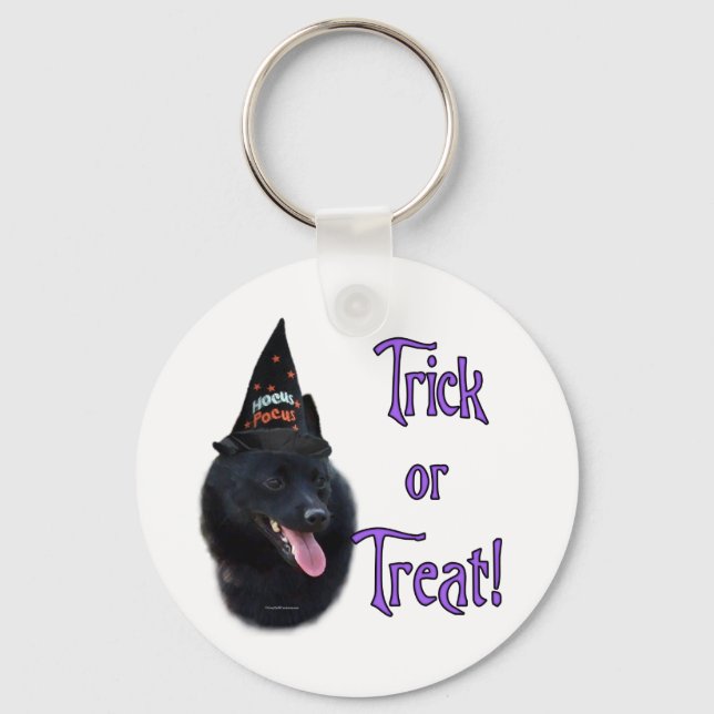 Schipperke Trick Nyckelring (Framsida)