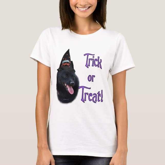 Schipperke Trick T Shirt (Framsida)