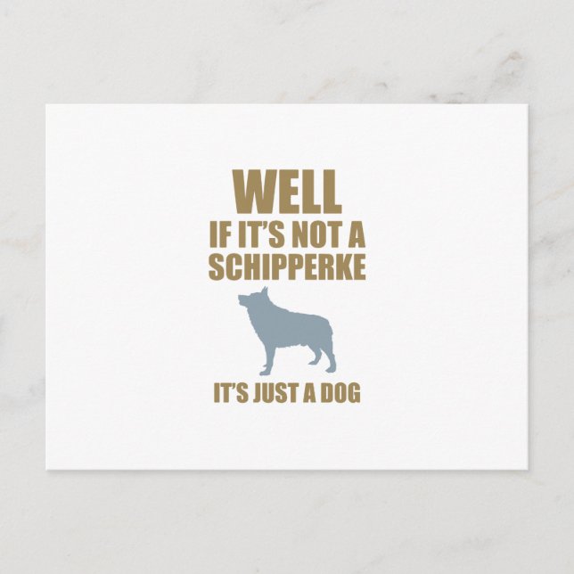 Schipperke Vykort (Framsida)