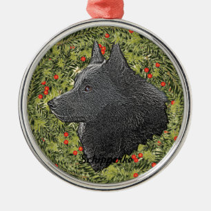 Schipperke Wandan Julgransprydnad Metall