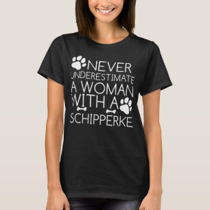 Schipperke Women Hund älskare Älskarinna Hundar T Shirt
