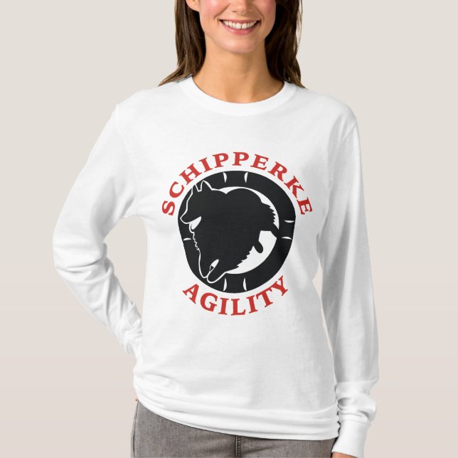 SchipperkeAgilitykärlek T Shirt (Framsida)