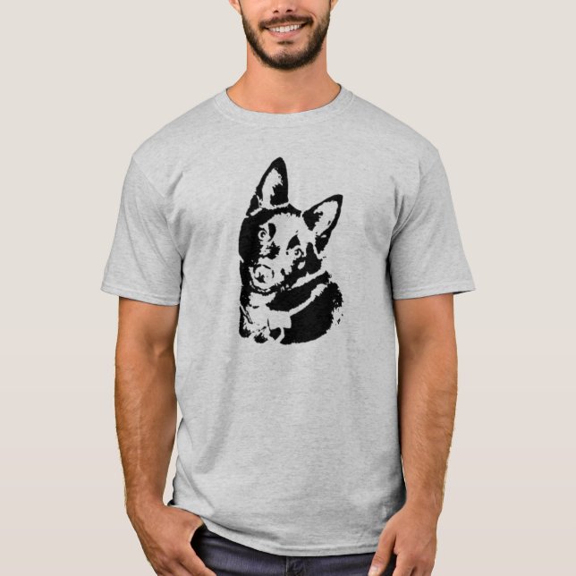 Schipperkehundbild T Shirt (Framsida)