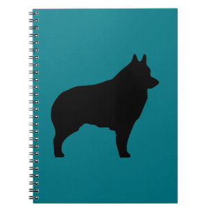 Schipperkehundsilhouette Anteckningsbok