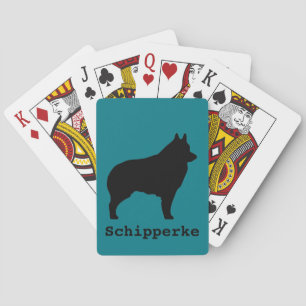 Schipperkehundsilhouette Spelkort