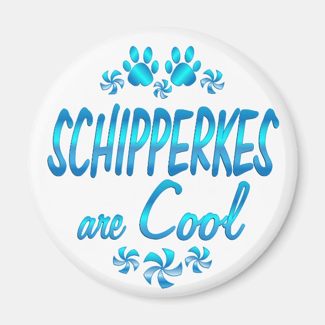 Schipperkes är Coola Magnet (Framsidan)