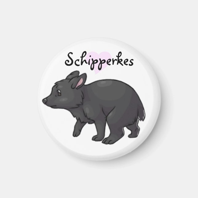 Schipperkes Magnet (Framsidan)