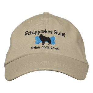 Schipperkes-regeln broderade Hat Broderad Keps