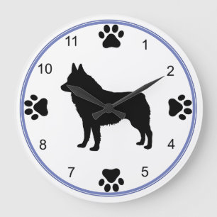 SchipperkeSilhouette Stor Klocka