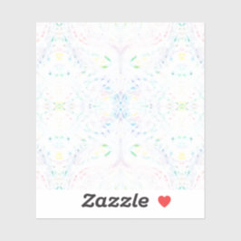 Schism Light Abstract Rainbow White Watercolor Art Klistermärken