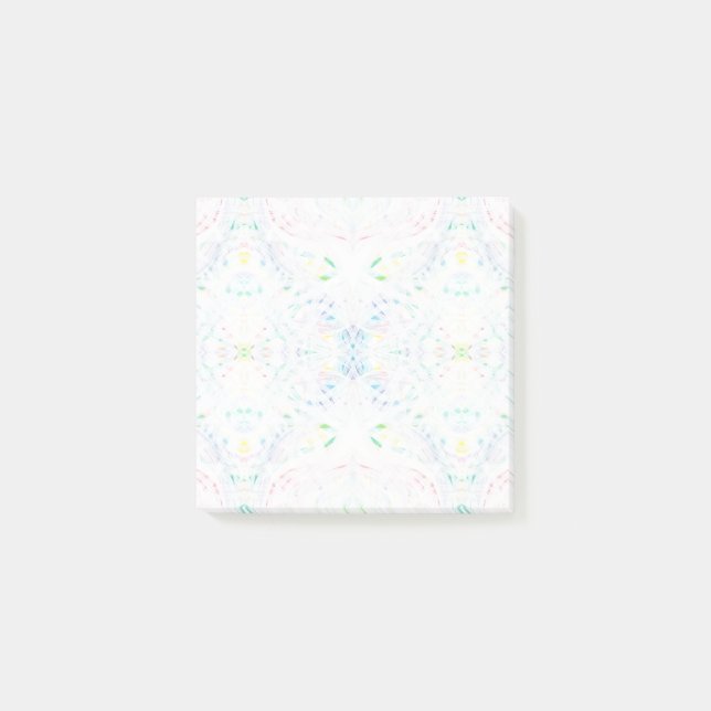 Schism Ljus Regnbåge Abstrakt Akvarell Konst Post-it Block (Framsida)