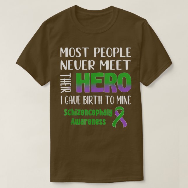 Schizencephaly Awareness T Shirt (Design framsida)