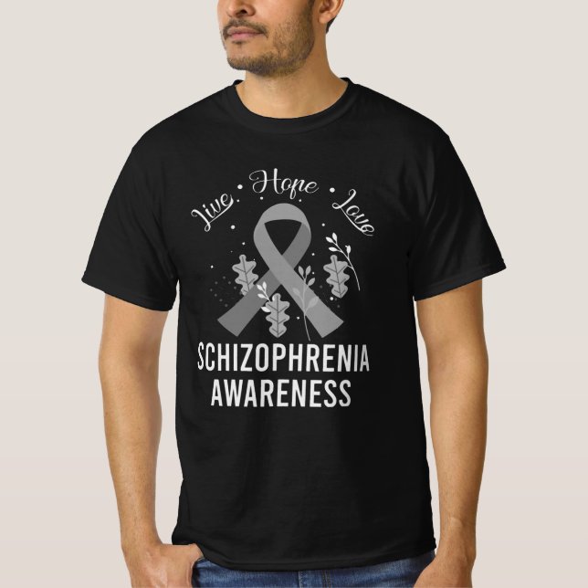 schizophrenia art t shirt (Framsida)