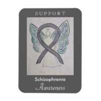 Schizophrenia Awareness Ribbon Angel Anpassningsba