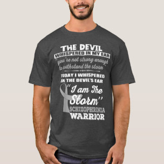 Schizophrenia Warrior Shirt I Am The Storm Ribbon T