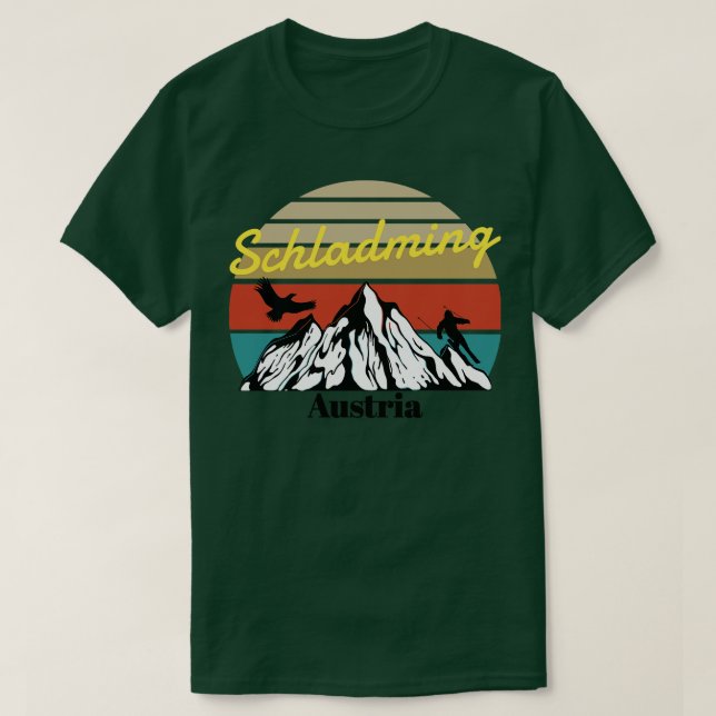 Schladming ski Austria T Shirt (Design framsida)