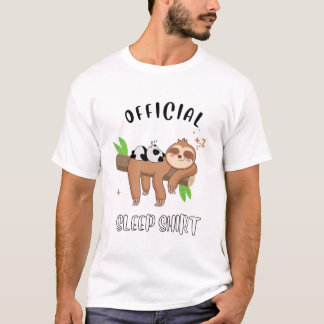 Schlafendes Paar Panda und Faultier T Shirt