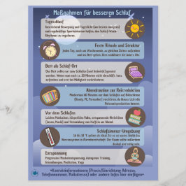 Schlafhygiene-Infoblätter für Klienten/Patienten Spara Datumet