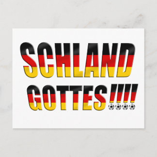 Schland Gottes - Fussball Deutschland Vykort