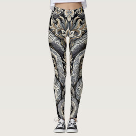 Schlangenhautoptik Snakedesign Leggings