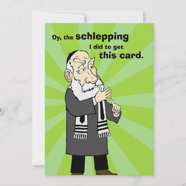 Schlepping Helgdag Card Julkort (Framsida)