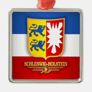 Schleswig-Holstein COA Julgransprydnad Metall