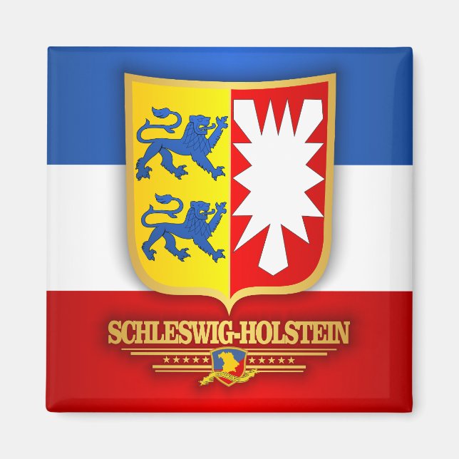 Schleswig-Holstein COA Magnet (Framsidan)