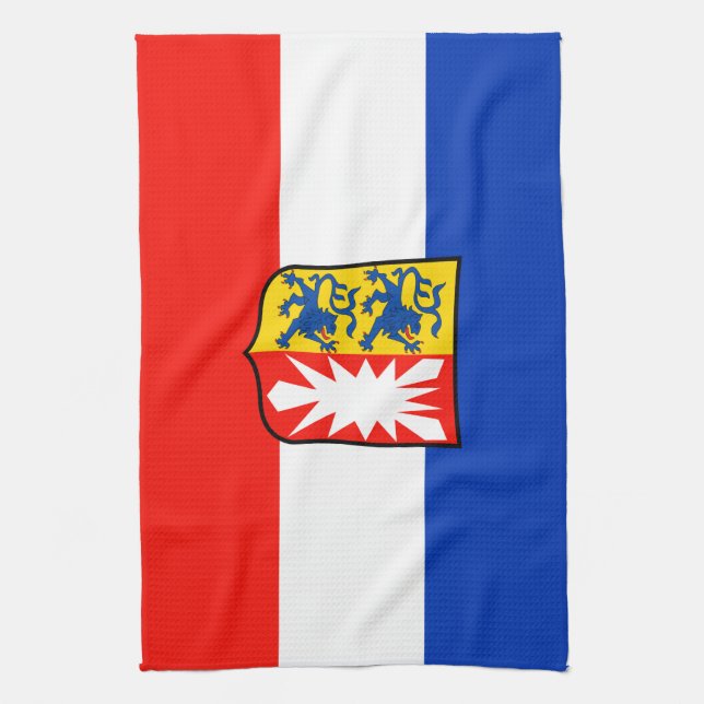 Schleswig-Holstein Flagge Kökshandduk (Vertikal)
