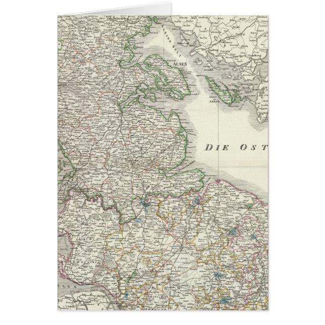 Schleswig, Holstein, Lauenburg Hälsningskort (Framsidan)