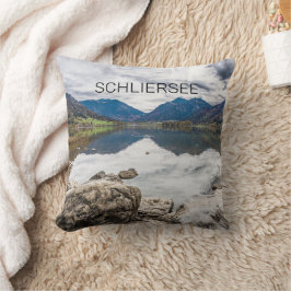Schliersee Bavaria Sjö Tysklandast Panorama Souven Kudde