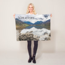 Schliersee Bayern Sjö Tyskland Panorama Souvenir