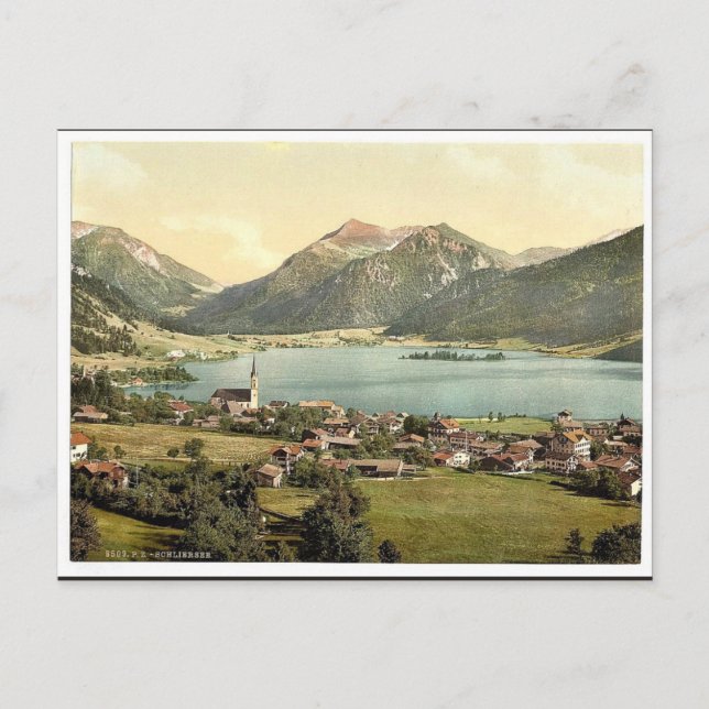 Schliersee, Bayern, Tyskland klassisk Photochrom Vykort (Framsida)