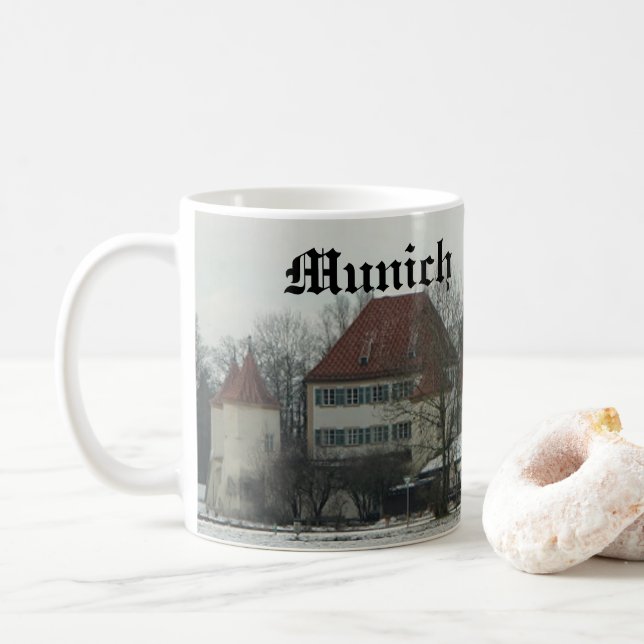 Schloss Blutenburg München Tyskland kaffe Mugg (Med munk)