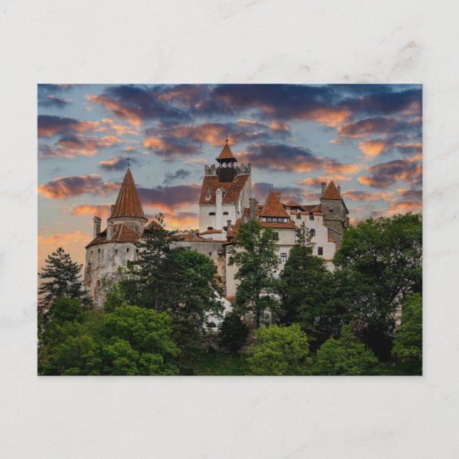 Schloss Bran in Rumänien Postkarte Vykort (Framsida)